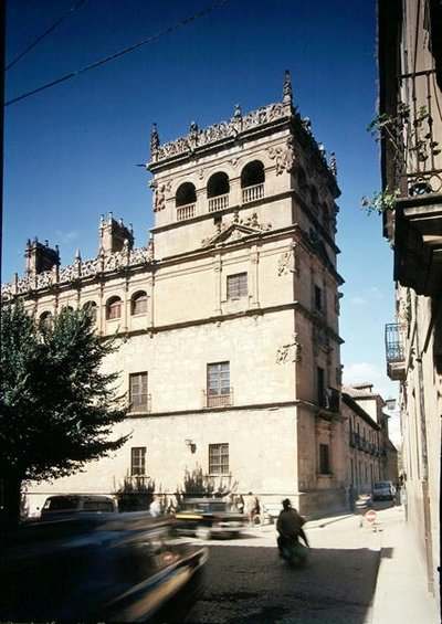 Vista della torre del Palacio de Monterrey, iniziato nel 1540 da Juan and Rodrigo Gil de Hontanon